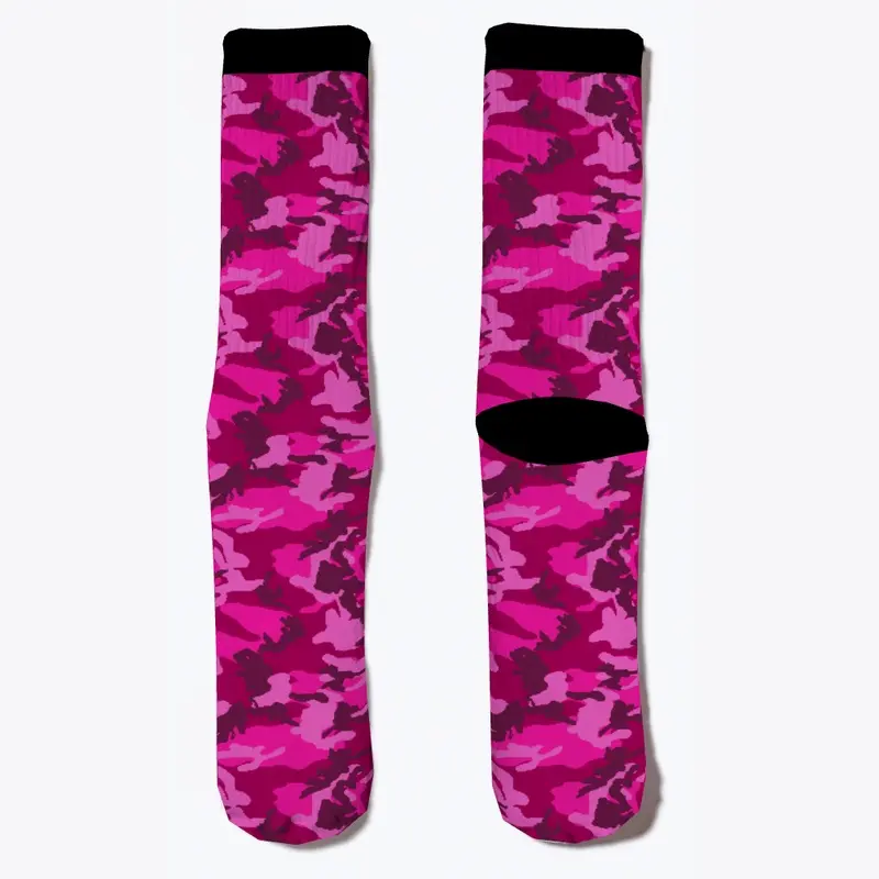 Pink Camo Socks